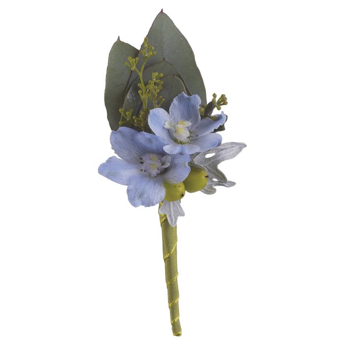 Hero&#039;s Blue Boutonniere