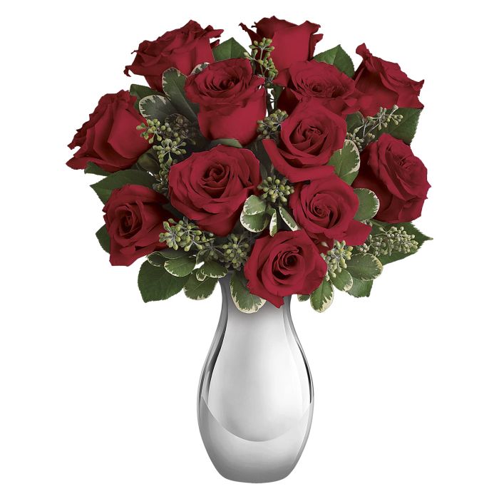 True Romance Bouquet with Red Roses